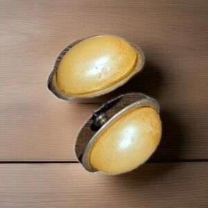 Vintage 80s 90s Classic Timeless Gold Tone Faux Pearl Statement Stud Earrings